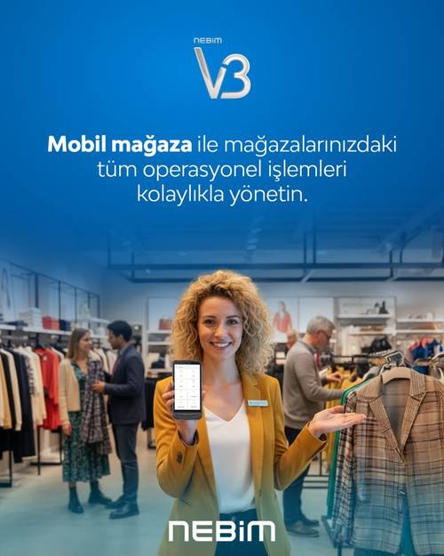 Nebim V3 Mobil Mağaza Yönetimi uygulaması ekran görüntüsü